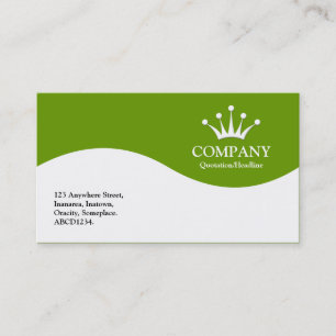 Carte De Visite Couronne demi-vague - Vert 669900