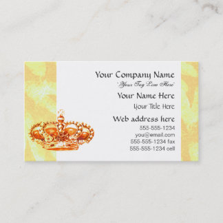 Carte De Visite Couronne en or