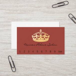 Carte De Visite Couronne unisexe de jubilé de salon de palais