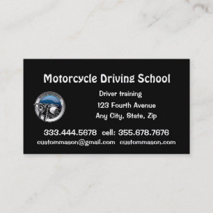 Carte De Visite Cours de conduite en moto