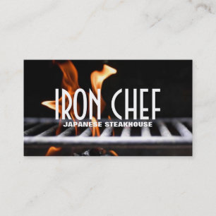 Carte De Visite Cours de cuisine au restaurant japonais Iron Chef