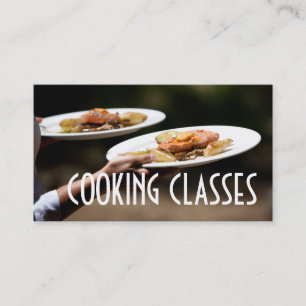 Carte De Visite Cours de Cuisine Restaurant Bar Iron Chef