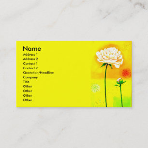 Carte De Visite Cours de fleur