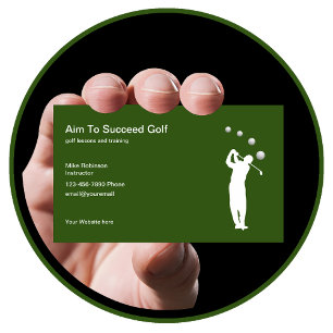 Carte De Visite Cours De Golf Et Cours De Formation