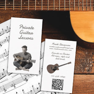 Carte De Visite Cours de Guitare Privés