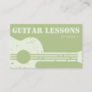 Carte De Visite Cours de guitare Professeur de guitare