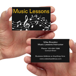 Carte De Visite Cours de musique instructeur