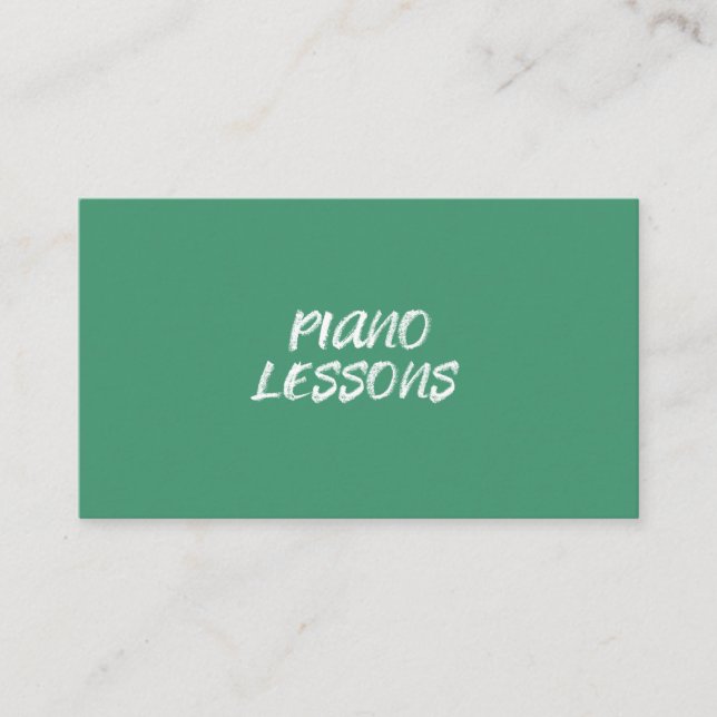 Carte De Visite Cours de piano de musique enseignant instructeur t (Devant)