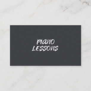 Carte De Visite Cours de piano musique enseignant instructeur tabl