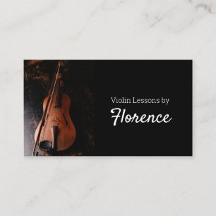 Carte De Visite Cours de violon Professeur de musique