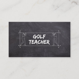 Carte De Visite Cours d'instructeur de golf Enseignant instructeur