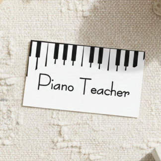 Carte De Visite Cours particuliers de piano