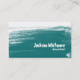 Carte De Visite Courses de peinture - Teal