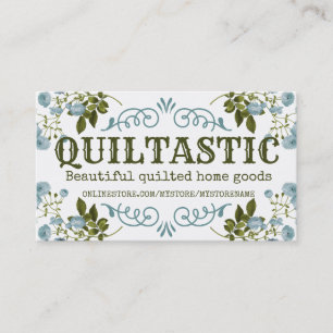 Carte De Visite Courtepointes roses vintage quilting couture artis