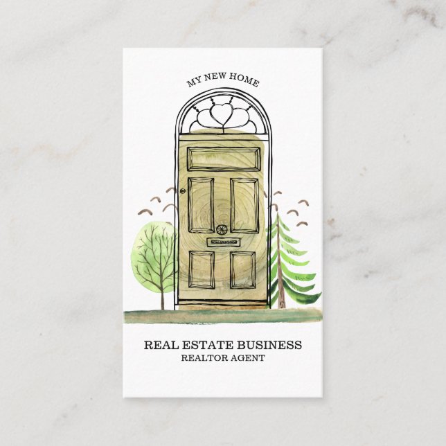 Carte De Visite Courtier agent immobilier New Home (Devant)
