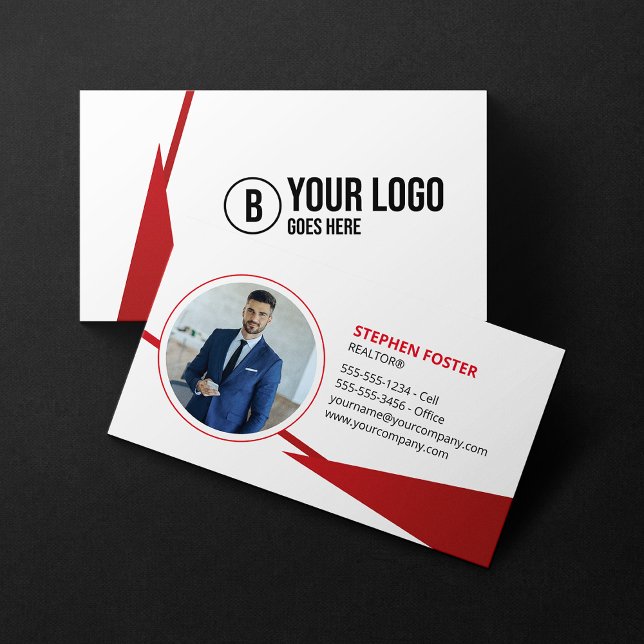 Carte De Visite Courtier de courtier d'agent immobilier juste répe (Créateur téléchargé)