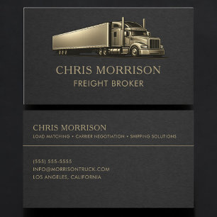 Carte De Visite Courtier en fret Professionnel du camionnage