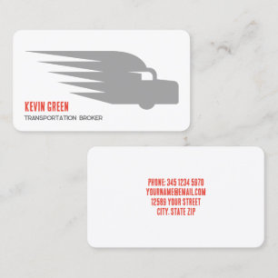 Carte De Visite Courtier en transport 🚚 Expéditeur