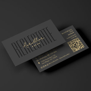 Carte De Visite Courtier hypothécaire minimal Realtor Marketing no