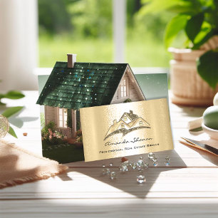 Carte De Visite Courtier immobilier professionnel Gold House