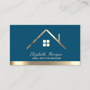 Carte De Visite Courtier Immobilier Professionnel Toiture de Maiso