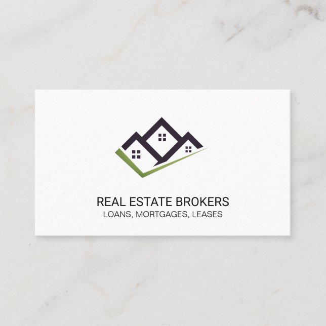 Carte De Visite Courtiers immobiliers | Propriété (Devant)