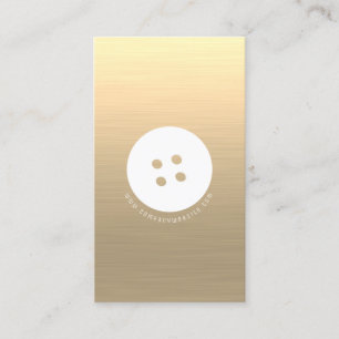 Carte De Visite Coussin Bouton Blanc, Couture Sur Mesure