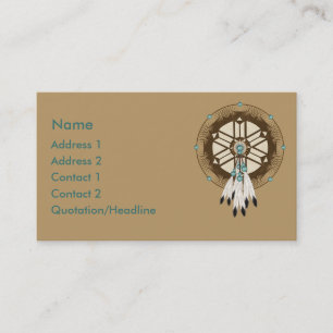 Carte De Visite Coutume de Dreamcatcher de Natif américain de KRW