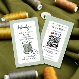 Carte de visite couture | Couture & sur mesure fai
