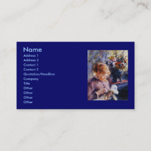 Carte De Visite Couture de la jeune femme de Renoir