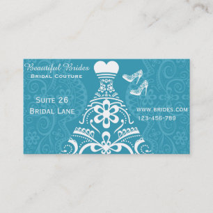 Carte De Visite Couture nuptiale, habillement Mariage