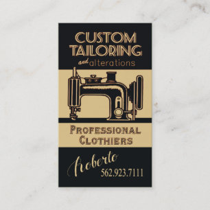 Carte De Visite Couture : Tailleur, couturière, concepteur,