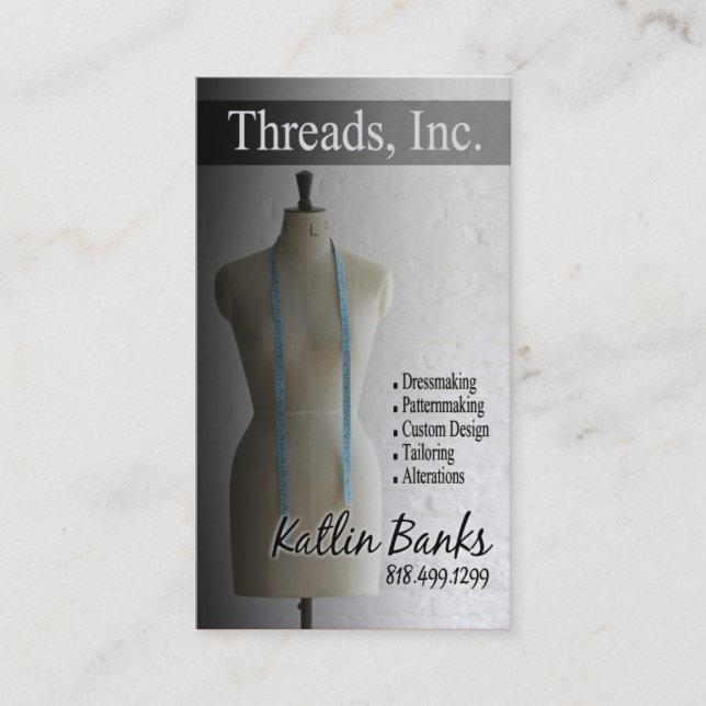 Carte De Visite Couturière de "mannequin", ouvrière couturière, (Devant)