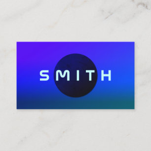 Carte De Visite Couverture de planète de l'espace d'ombre