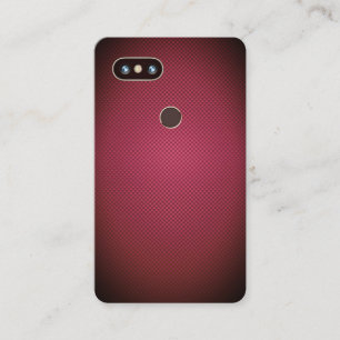 Carte De Visite Couverture de téléphone de Faux et style