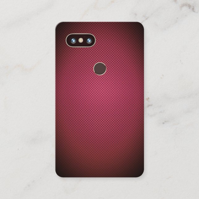 Carte De Visite Couverture de téléphone de Faux et style (Devant)