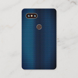 Carte De Visite Couverture de téléphone de Faux et style en acie