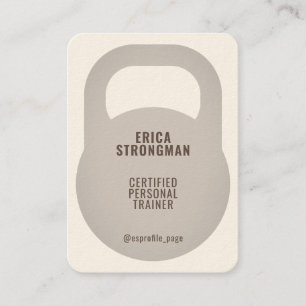 Carte De Visite Couverture en forme de Kettlebell