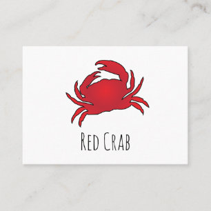 Carte De Visite Crabe rouge