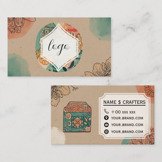 Carte De Visite Crafty Brand Business Card (Devant / Derrière)