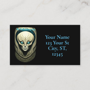 Carte De Visite Crâne Alien Tête Thunder_Cove