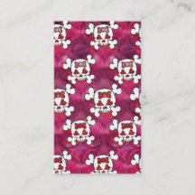 Crânes et coeurs de roses indien