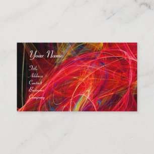 Carte De Visite CRAZY PHOTON vibrant doux noir rouge blanc