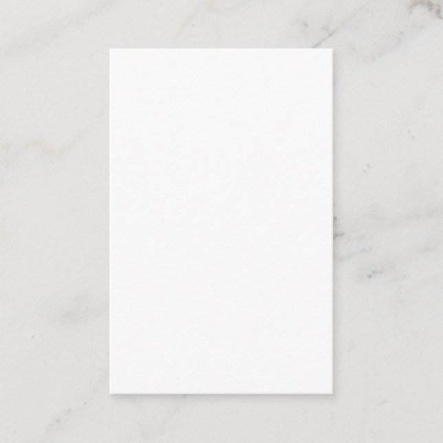 Carte De Visite Create Your Own white simple (Devant)