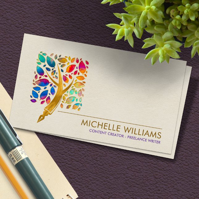 Carte De Visite Créateur de contenu - Copywriter - Freelance Write (Créateur téléchargé)