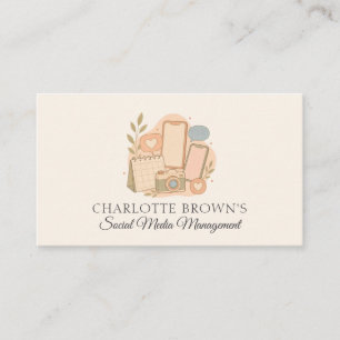 Carte De Visite Créateur de contenu pour le marketing des médias s