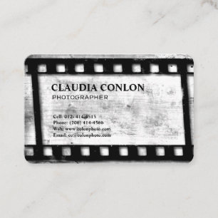 Carte De Visite Créateur de Film Rétro Cool Grunge Cinéma