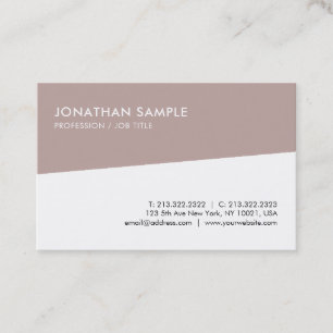 Carte De Visite Créateur Professionnel Propre Design Modèle modern