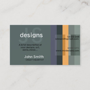 Carte De Visite Créatif/Artiste