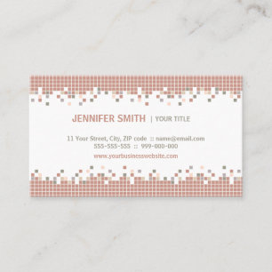 Carte de visite créatif de métiers de pixels
